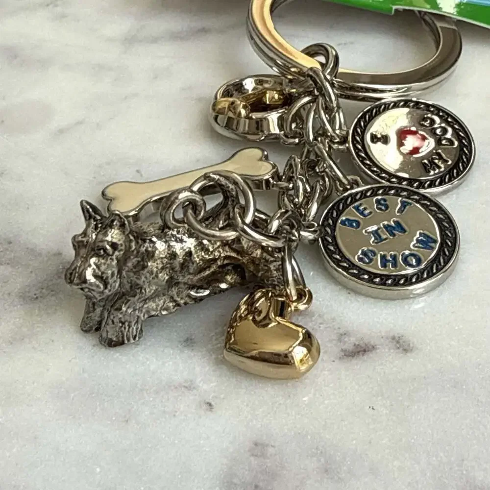 LittleGifts Scottish Terrier Dog Keychain with Charms